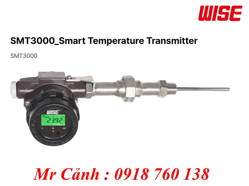 Bộ truyền nhiệt độ SMT3000 WISE Control thiết bị đo và truyền tín hiệu chính xác
