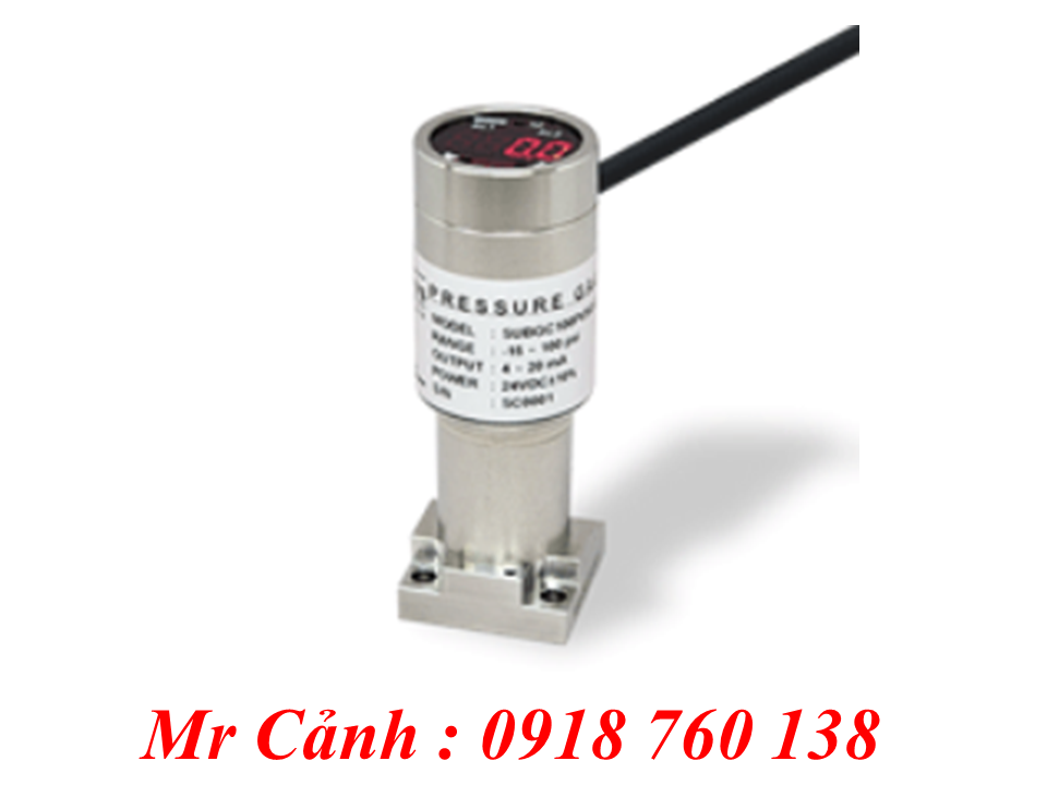 Đồng hồ đo áp suất siêu tinh khiết Model SUB